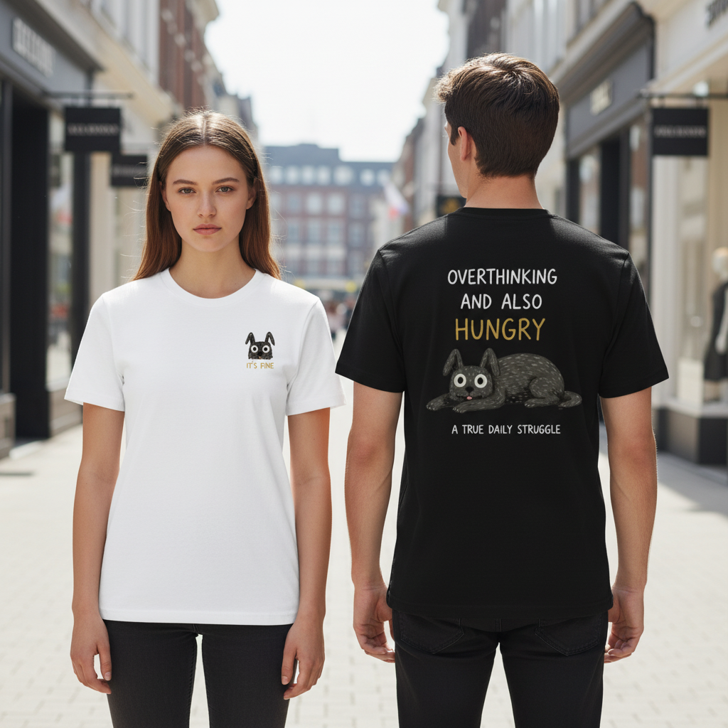 Overthinking and Also Hungry Tee