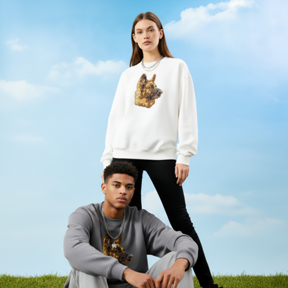 German Shepherd Dog Portrait Gift Idea Crewneck C1035