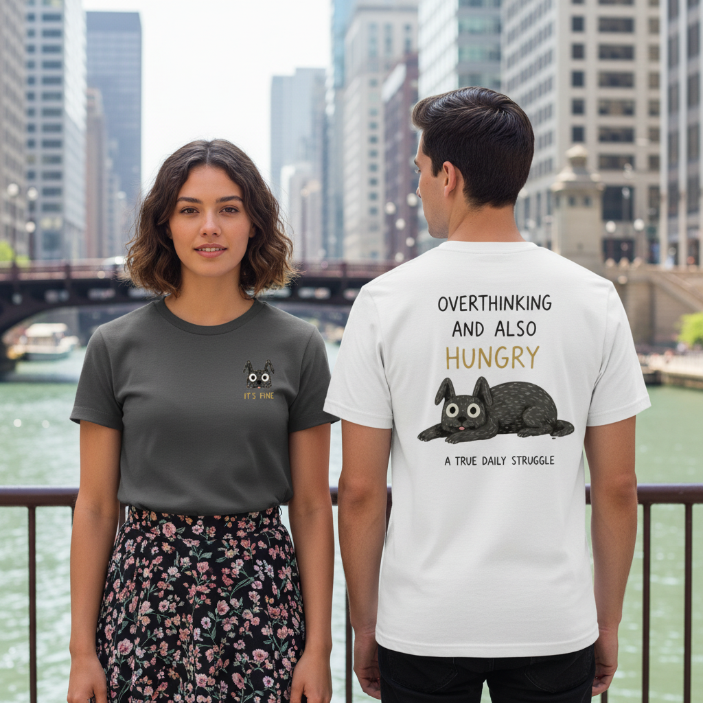 Overthinking and Also Hungry Tee