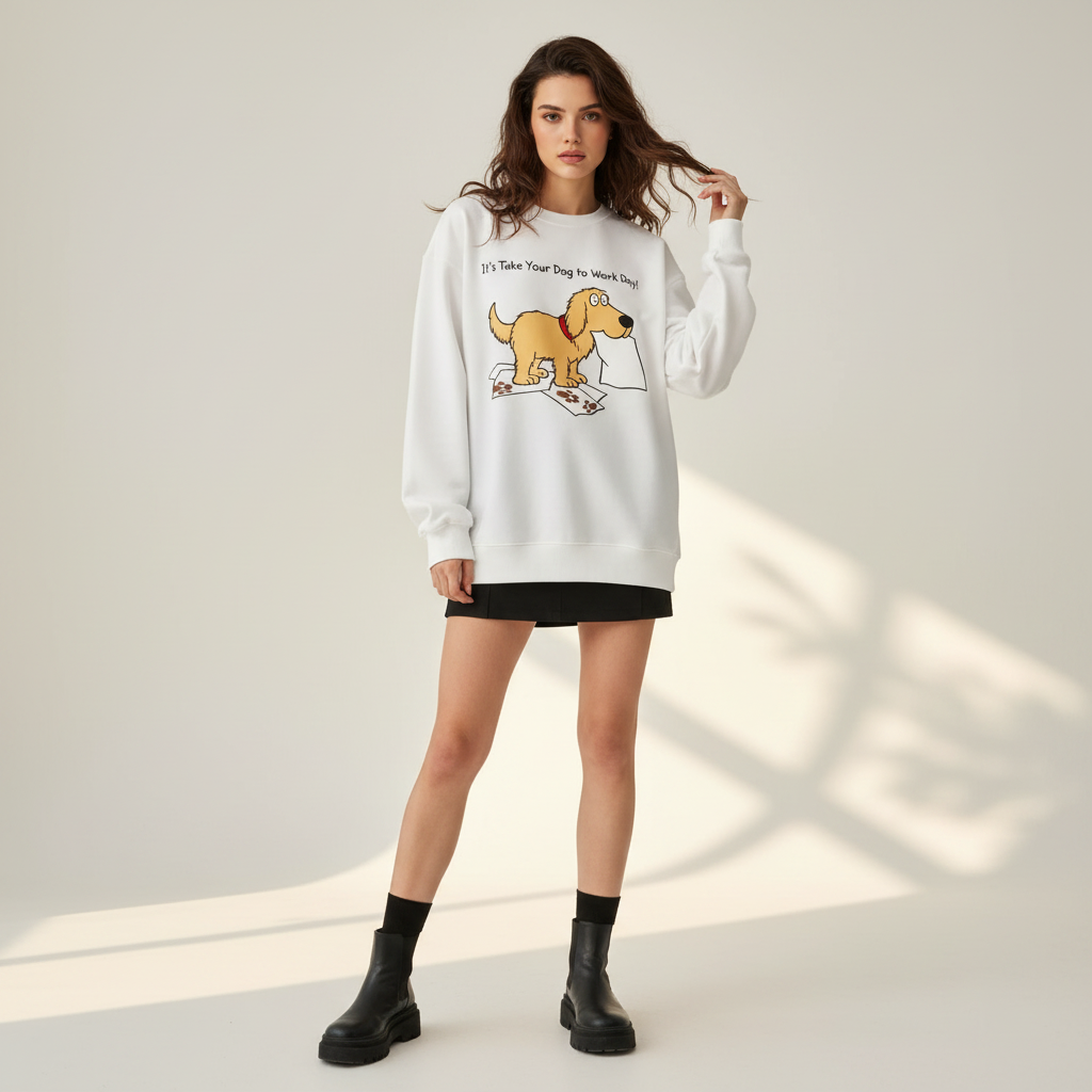 Take Your Dog To Work Day Crewneck C1143