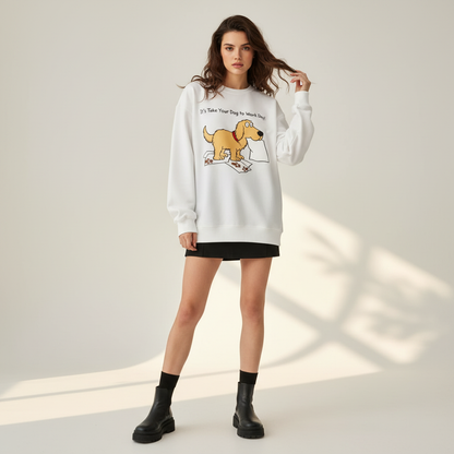 Take Your Dog To Work Day Crewneck C1143