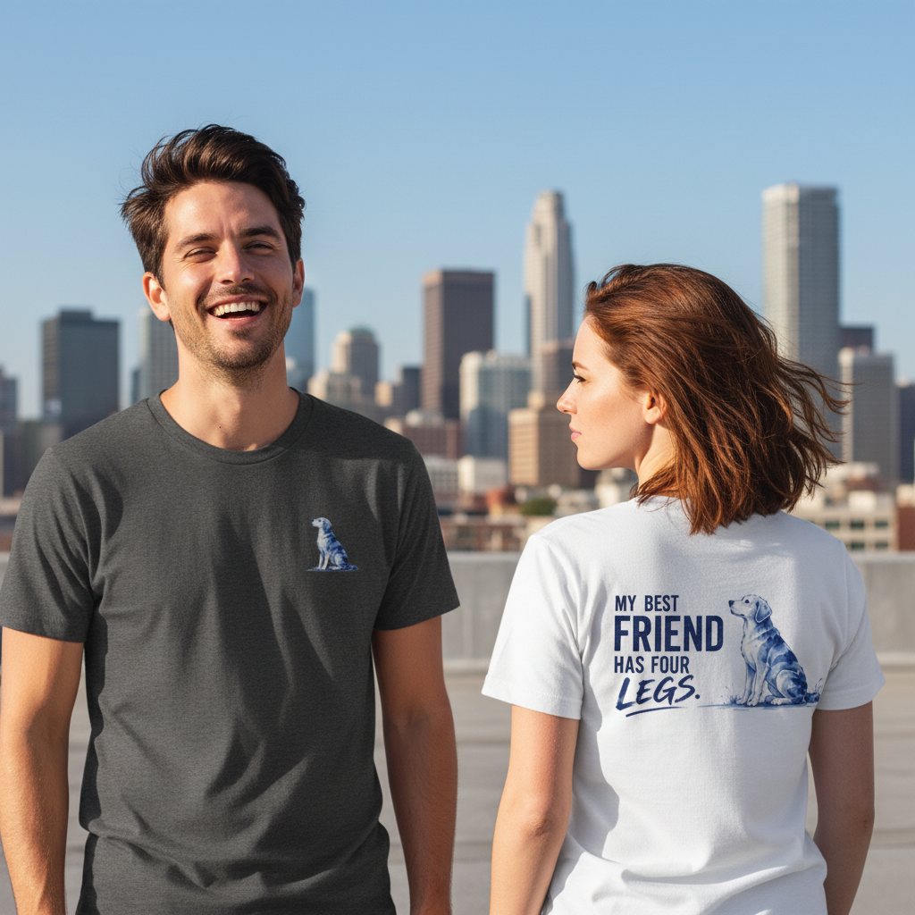 My Best Friend Has Four Legs Dog Graphic Tee