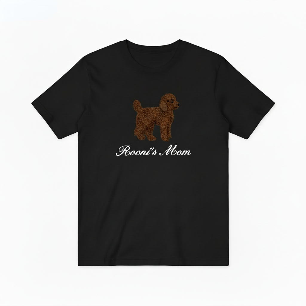 Poodle Dog Mom Graphic Tee Cute Animal Lover Gift T7021