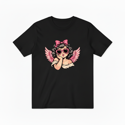 Retro Pink Cherub Graphic T-Shirt T5006