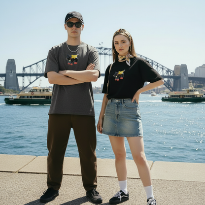深灰男款+黑色女款 海港大桥