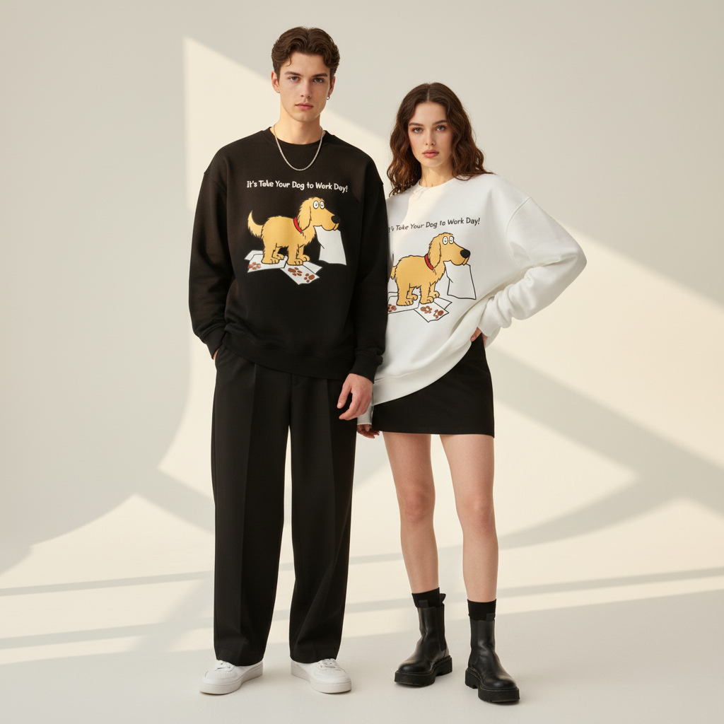 Take Your Dog To Work Day Crewneck C1143
