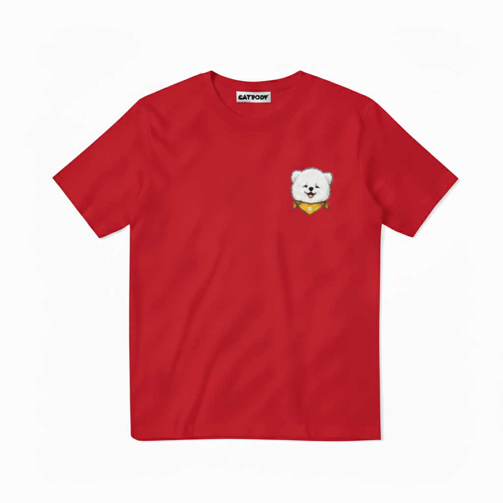 Game Day Fluffy Dog Soccer Fan Graphic Tee
