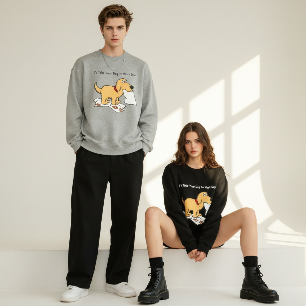 Take Your Dog To Work Day Crewneck C1143