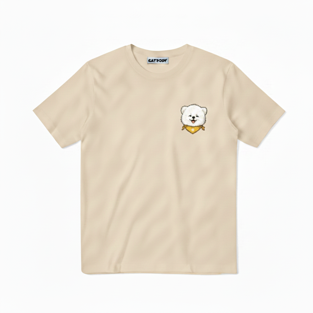 Game Day Fluffy Dog Soccer Fan Graphic Tee