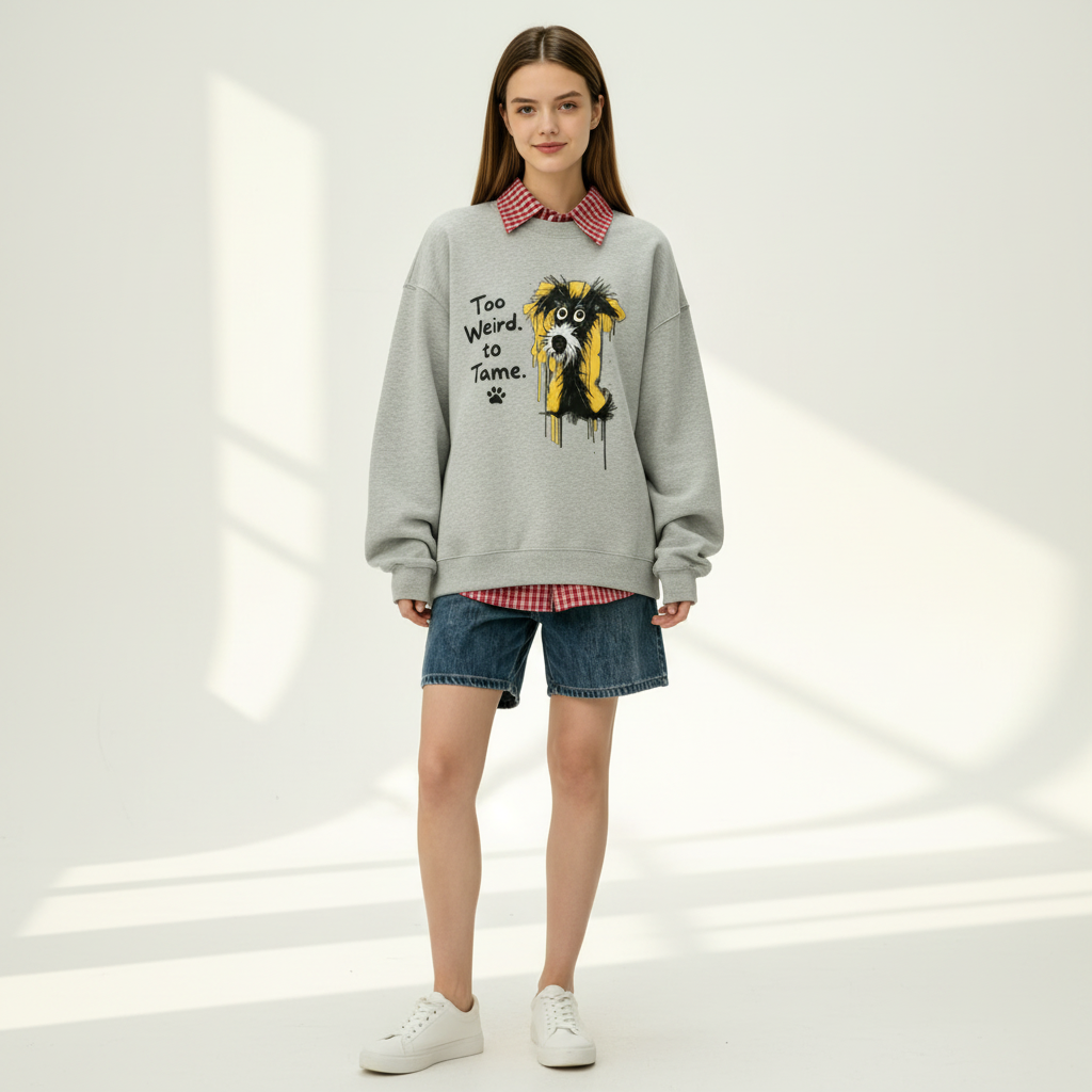 Too Weird To Tame Schnauzer Crewneck C1144