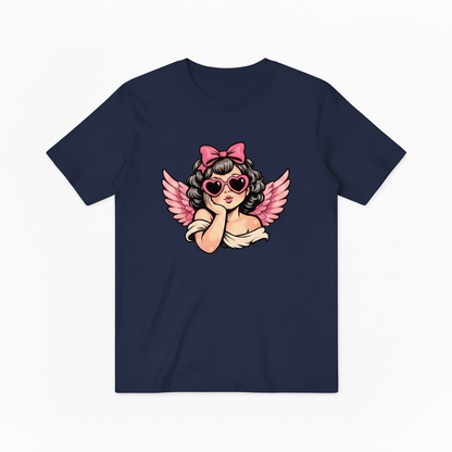 Retro Pink Cherub Graphic T-Shirt T5006