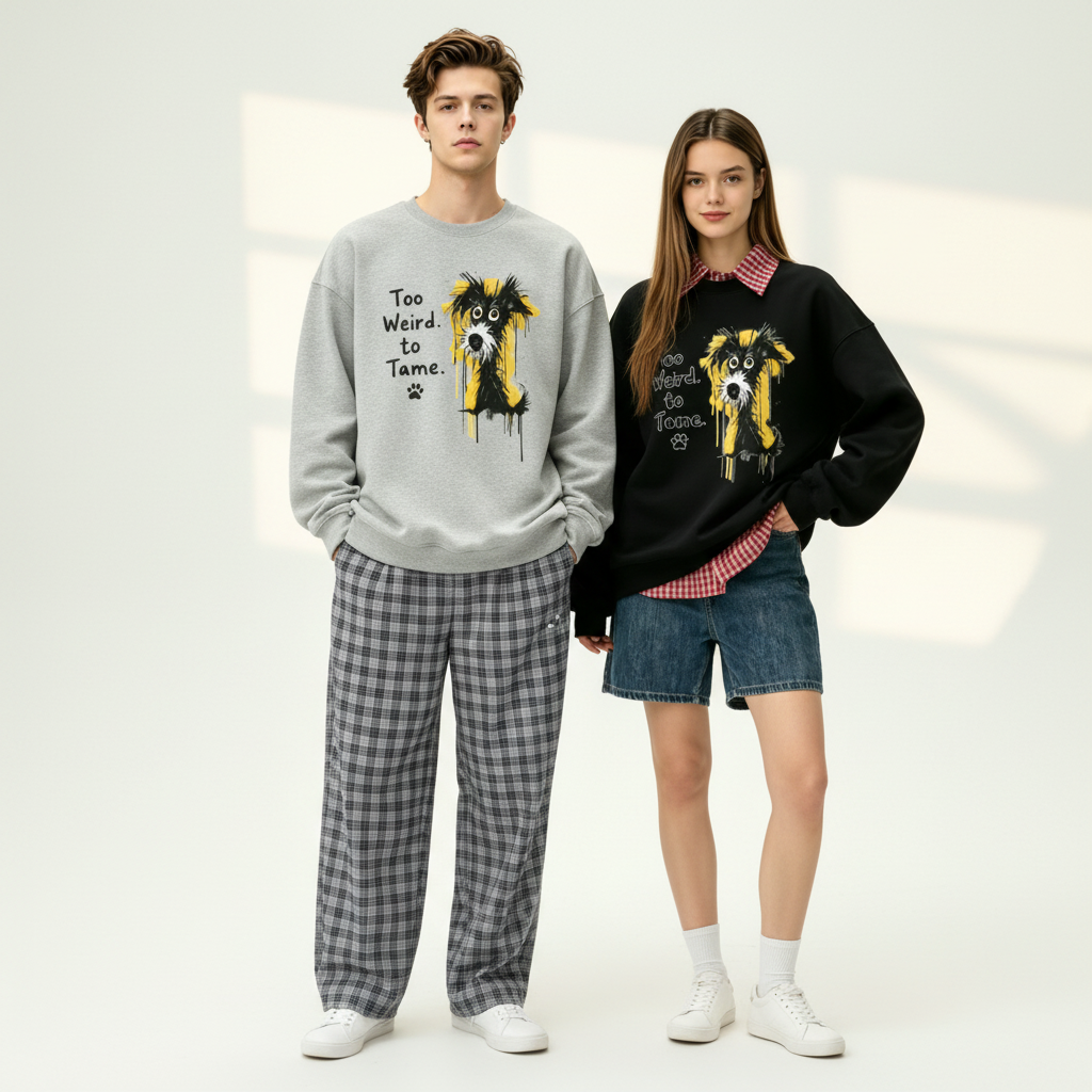 Too Weird To Tame Schnauzer Crewneck C1144