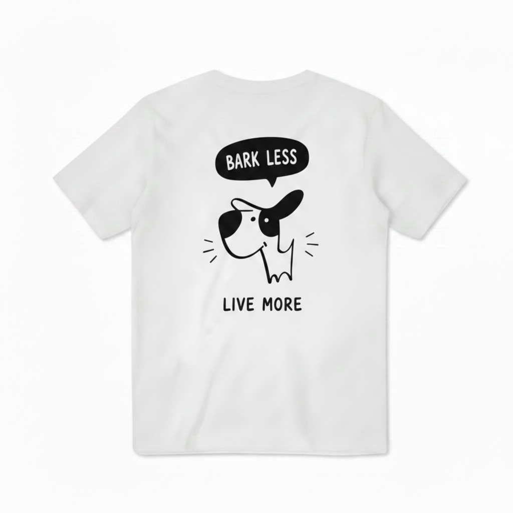 Bark Less, Live More Tee