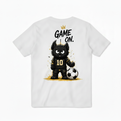 Game On King Cat Soccer Graphic Tee
