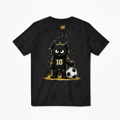 Game On King Cat Soccer Graphic Tee
