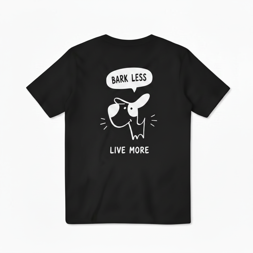 Bark Less, Live More Tee