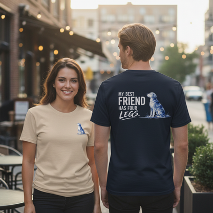 My Best Friend Has Four Legs Dog Graphic Tee