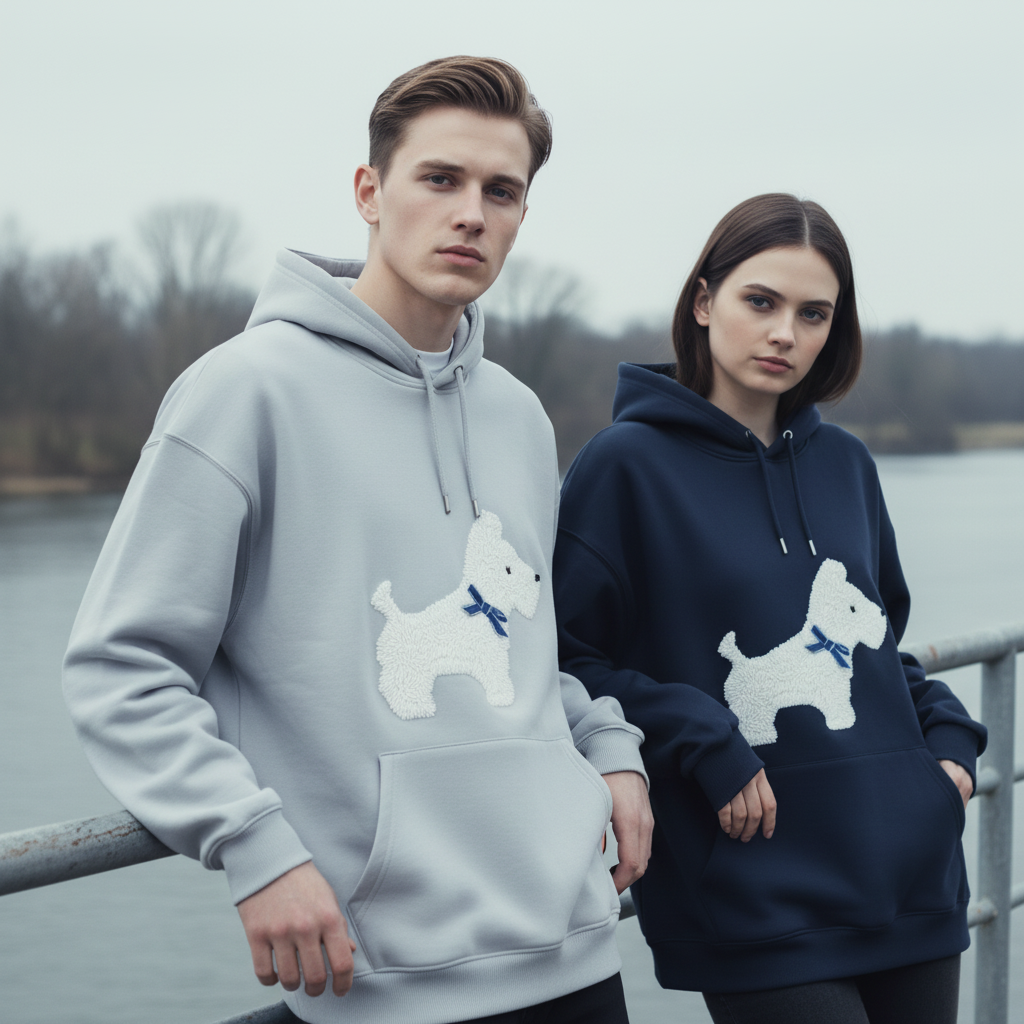 Fluffy Westie Hoodie H1048