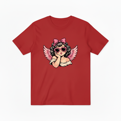 Retro Pink Cherub Graphic T-Shirt T5006