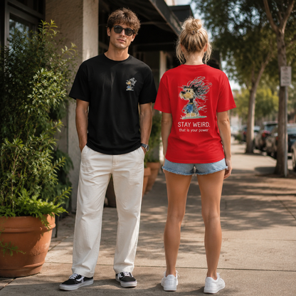 Stay Weird Windswept Dog Tee