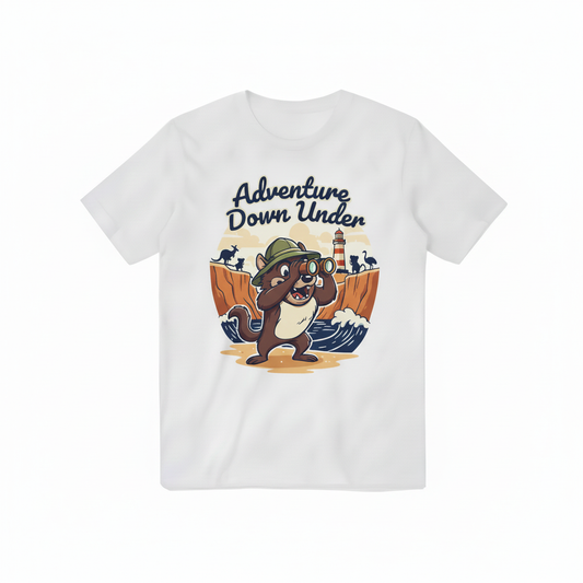 Adventure Down Under T-shirt - E-commerce White Background