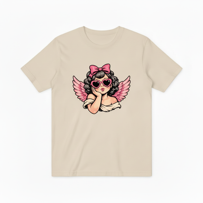 Retro Pink Cherub Graphic T-Shirt T5006