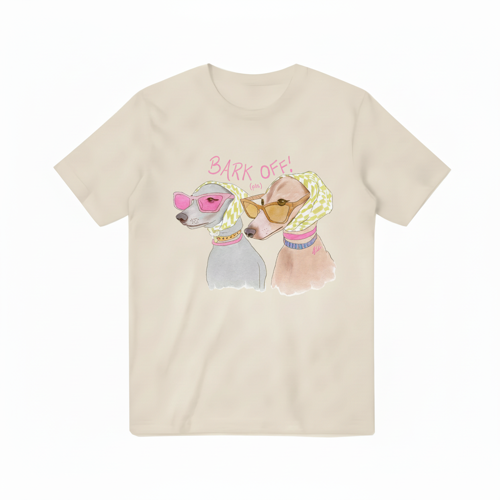 Bark Off! Beige T-shirt