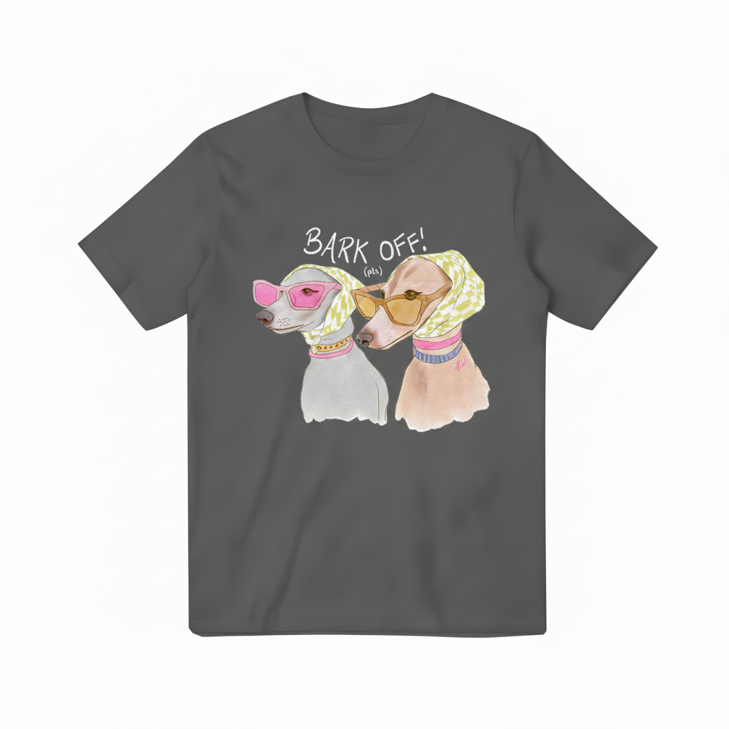 Bark Off! Dark Gray T-shirt