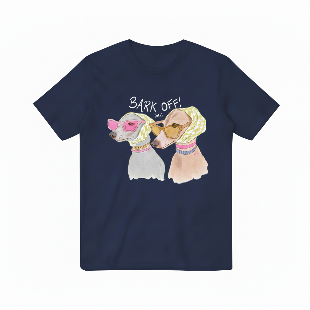 Bark Off! Navy Blue T-shirt