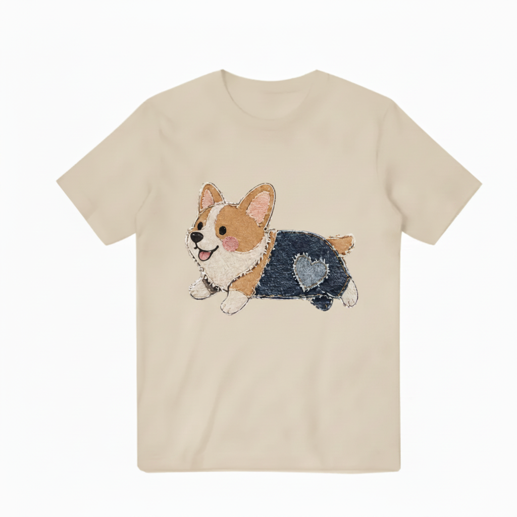 Beige Corgi Tee