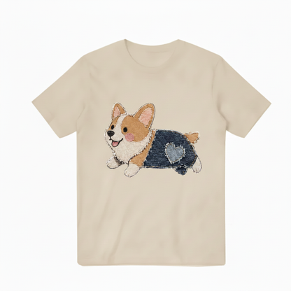 Beige Corgi Tee