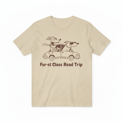 Beige Fur-st Class Road Trip T-shirt