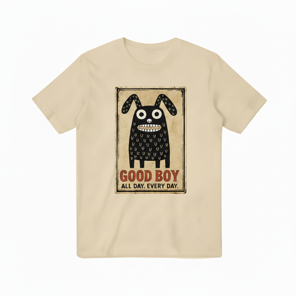 Beige Good Boy Tee
