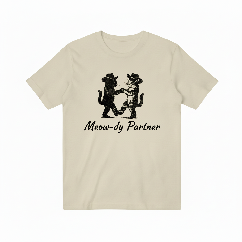 Beige Meow-dy Partner T-shirt