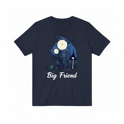 Big Friend 深蓝色T恤电商图