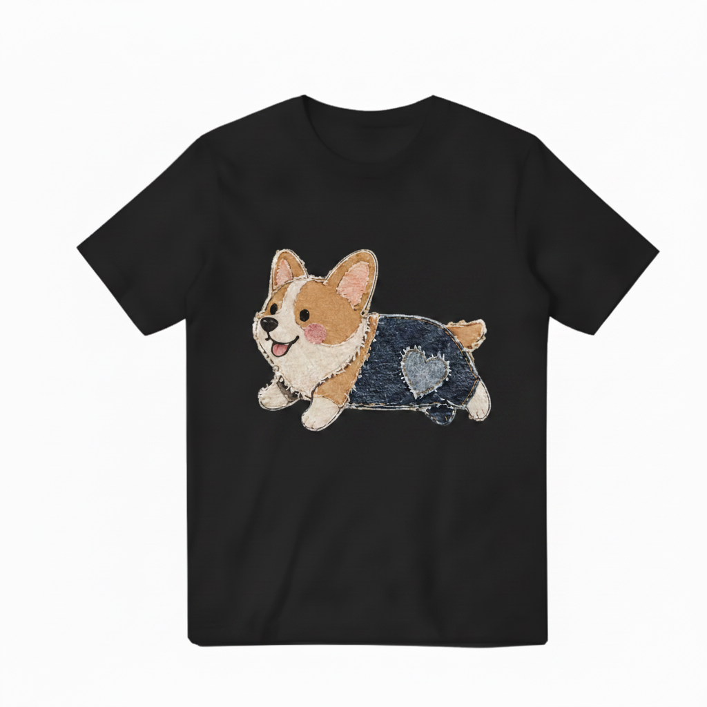 Black Corgi Tee