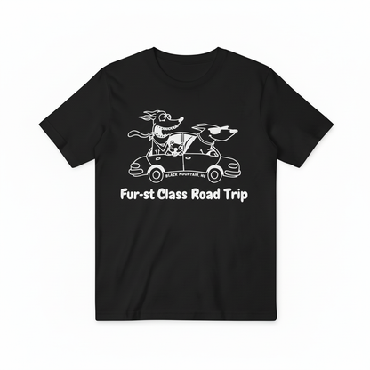 Black Fur-st Class Road Trip T-shirt