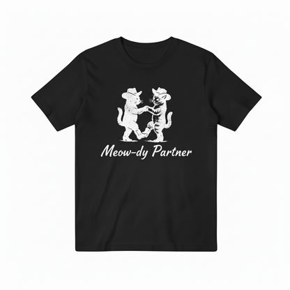Black Meow-dy Partner T-shirt