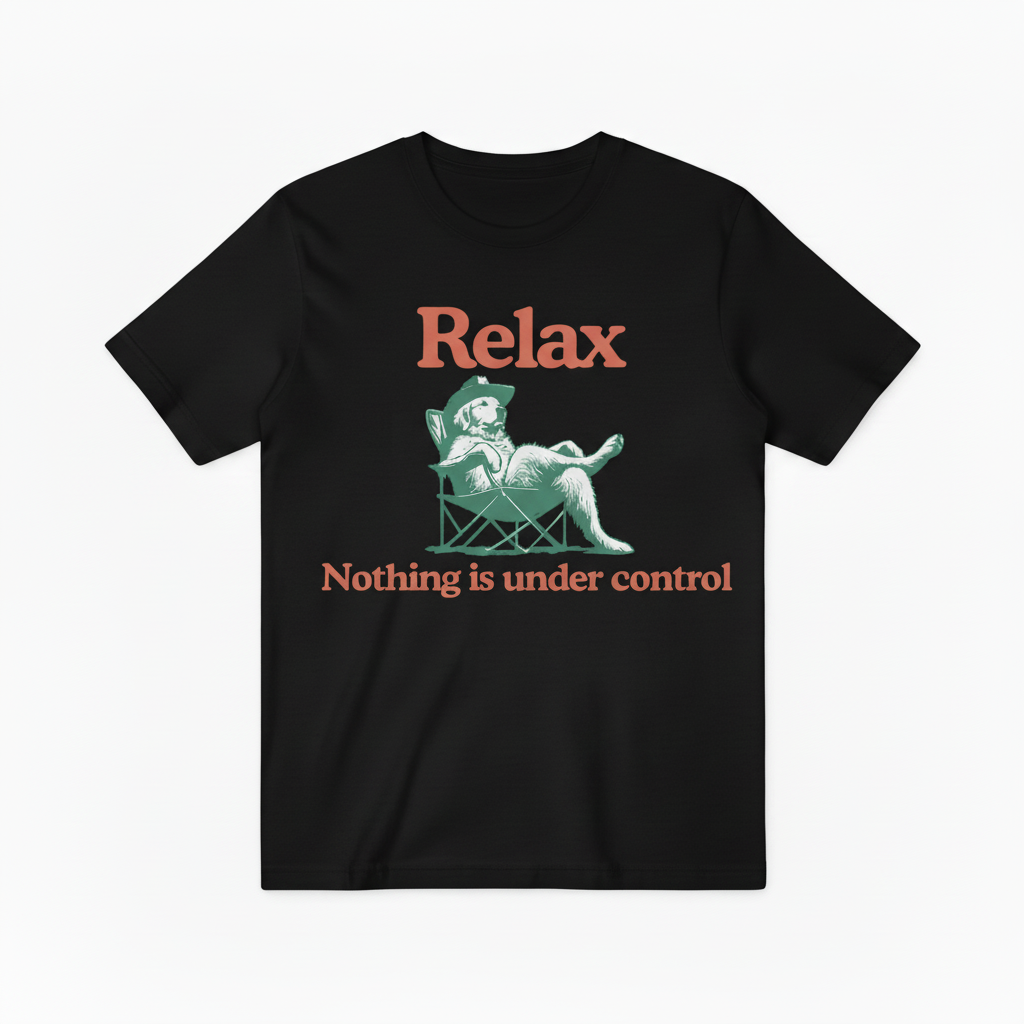 Black Relax Tee Aligned