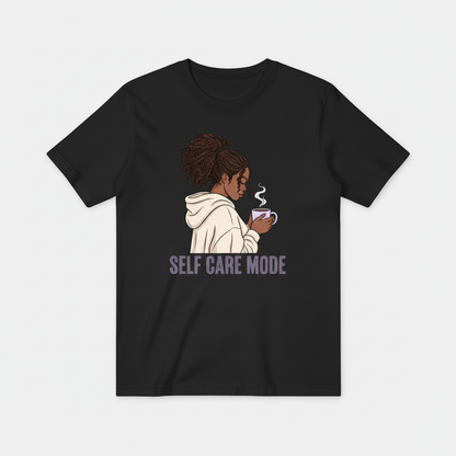 Black Self Care Mode Tee