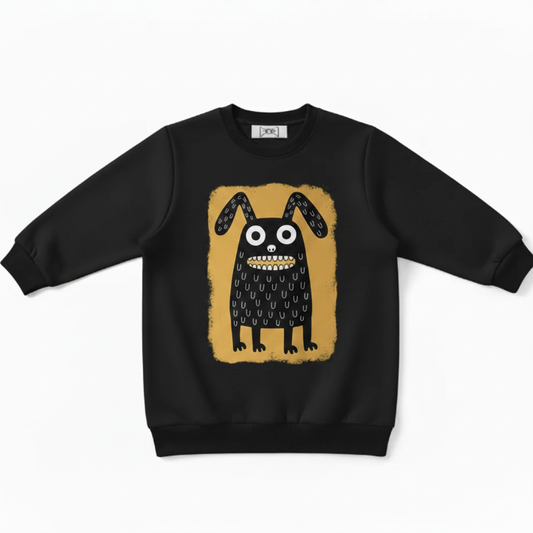 Black Sweatshirt - Max Size Monster Rabbit