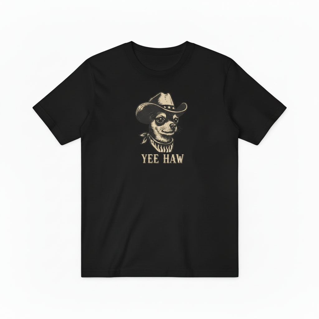 Black YEE HAW Tee