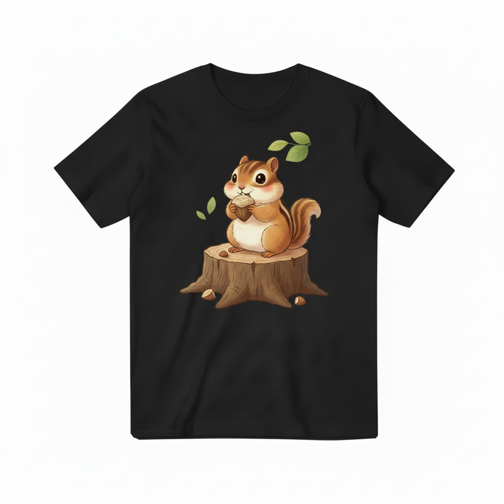Chipmunk Black T-shirt