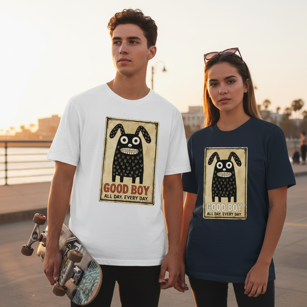 Couple White x Navy Santa Monica