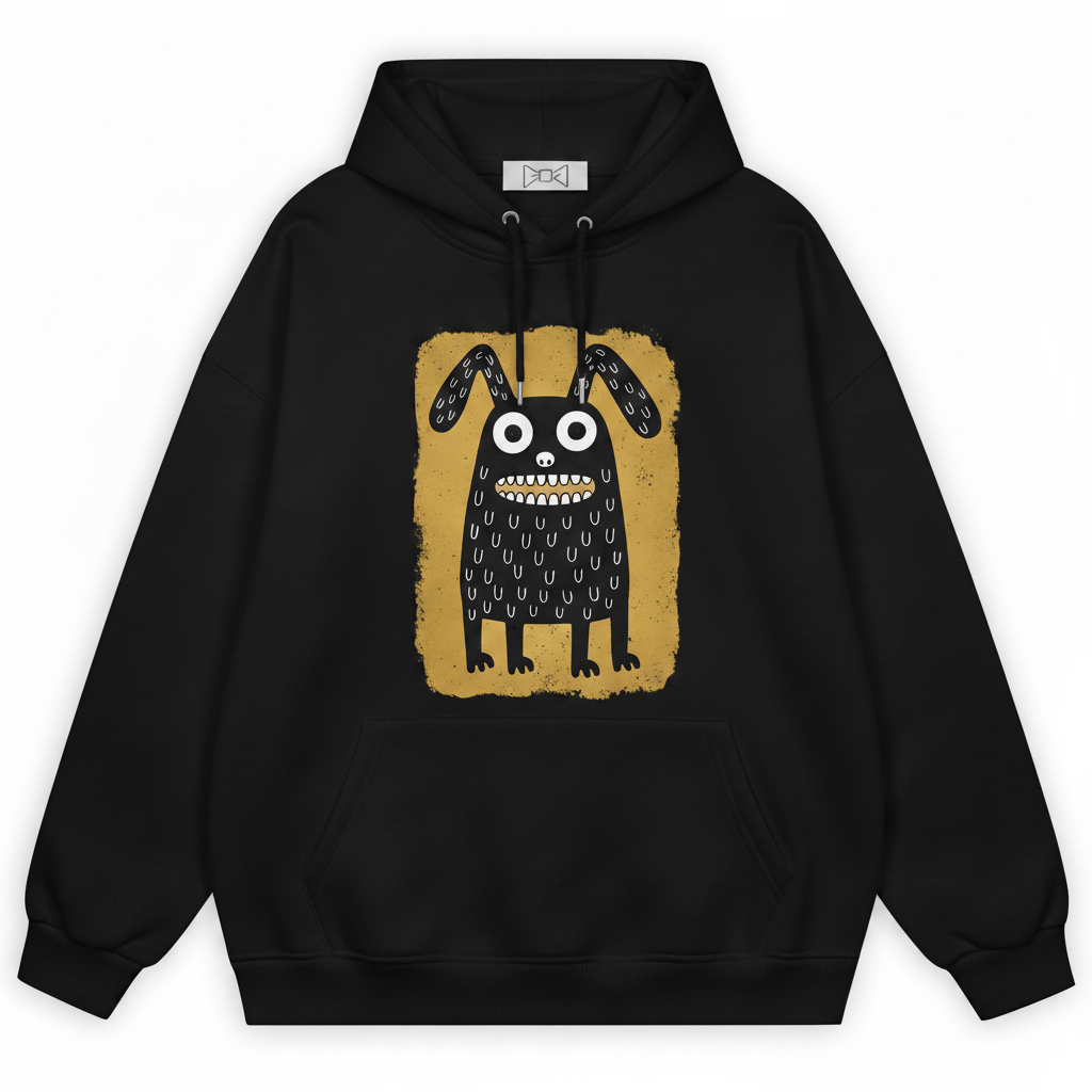 Creepy Cute Monster Bunny Funny Graphic Hoodie H1111