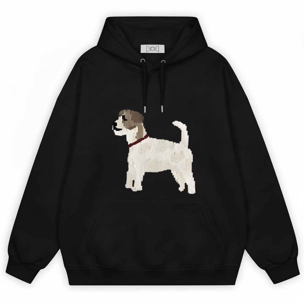 Pixel Art Beagle Dog Hoodie H1034