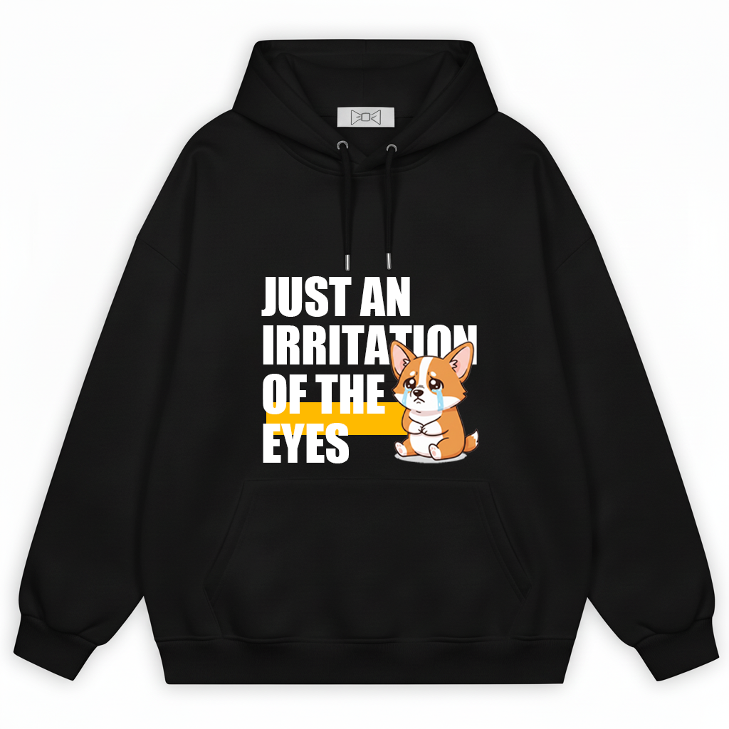 Irritation of the Eyes Funny Crying Corgi Hoodie H1103