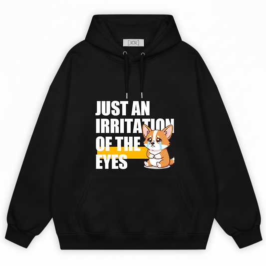 Irritation of the Eyes Funny Crying Corgi Hoodie H1103