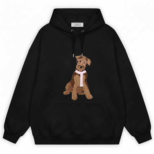 Glasses Scarf Puppy  Hoodie H1046