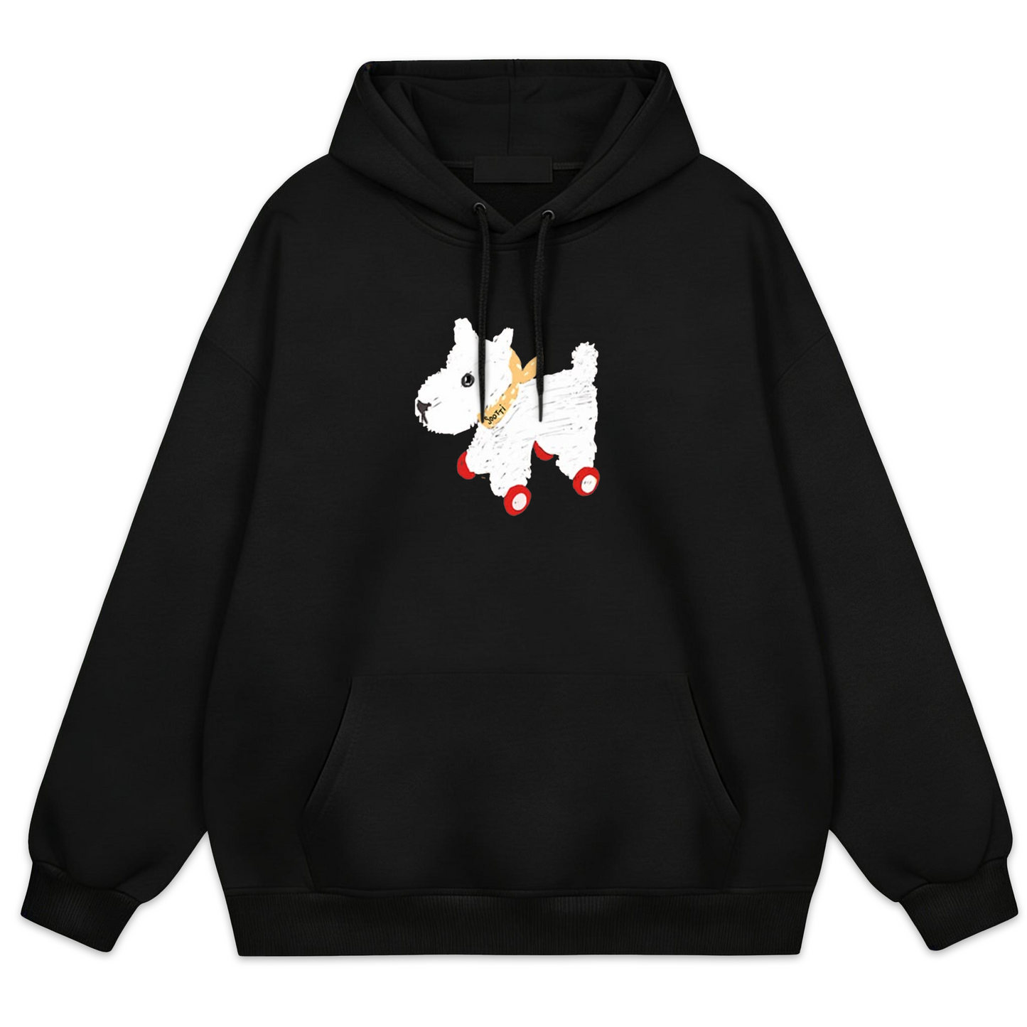 Cute White Dog Hoodie H1009
